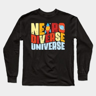 Neurodiverse Universe Shirt Long Sleeve T-Shirt